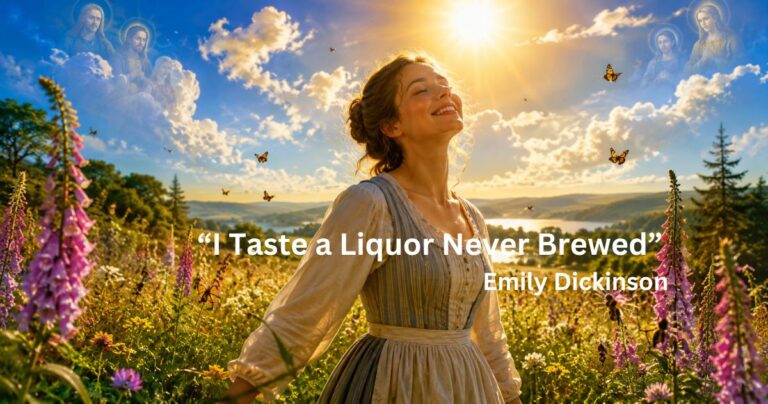 “I Taste a Liquor Never Brewed” Emily Dickinson