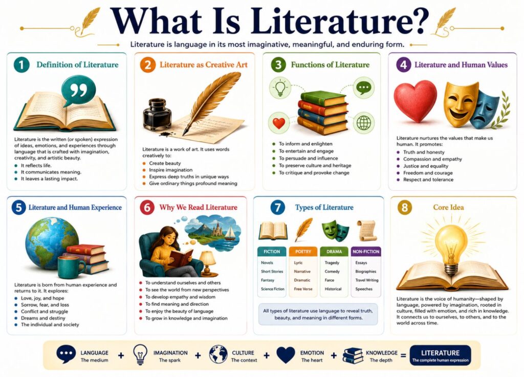 What Is Literature? Definition, Functions, and Examples 3 All the aspects of Literature